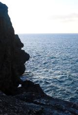 崖から望む海の壁紙