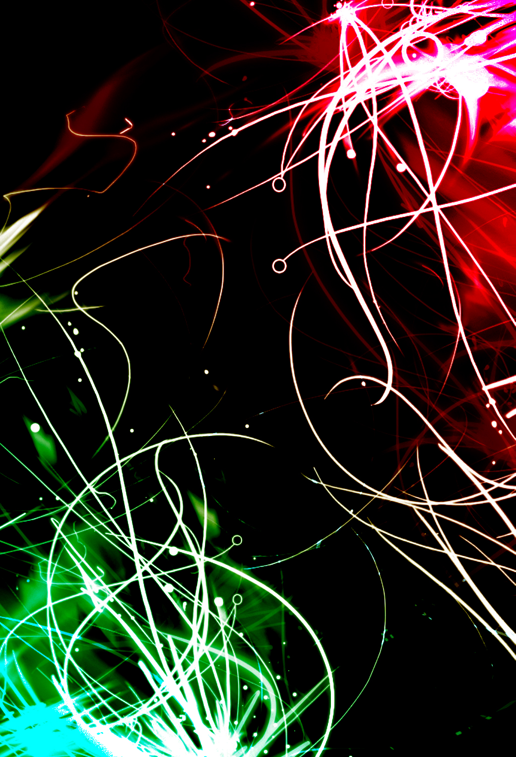 抽象的な緑色と赤色の線 Iphone壁紙 Iphone視覚効果対応
