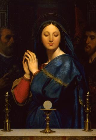 ジャン＝オーギュスト＝ドミニク・アングル  ≪聖杯の前の聖母≫  1841年